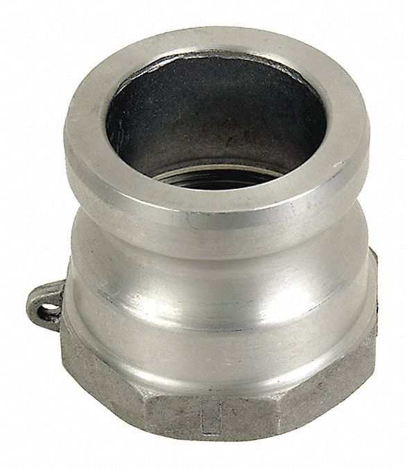 CAMLOCK, PART A, 250 PSI, THREAD 4" NPT, HOSE 4 IN, ALUMINUM/NITRILE