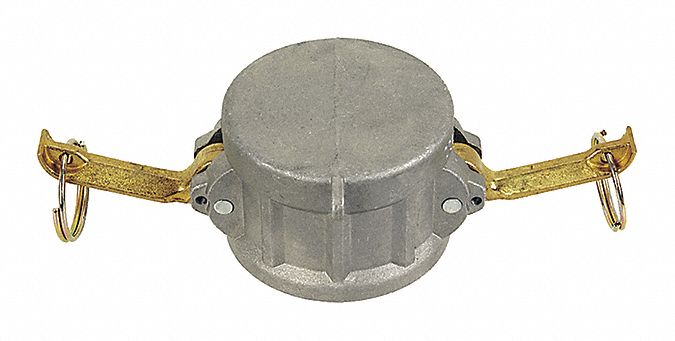 CAM LOCK, 2 IN THREAD, ALUMINUM, 250 PSI AT 70 °  F, CAP CONNECTION, 2 IN