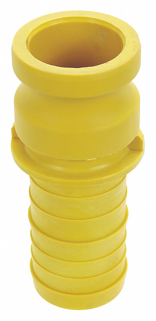 PART E CAMLOCK, HOSE BARB, 100 PSI, 1 IN, NYLON/NITRILE