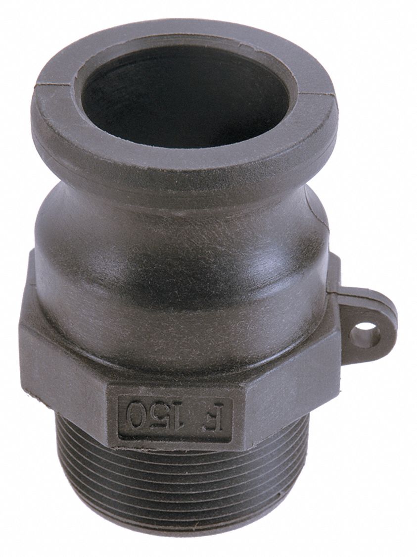 CAM LOCK TYPE F, MAX 70 ° F/100 PSI, 1 1/2" THREAD, HOSE FITTING/COUPLING 1 1/2 IN, PP/NITRILE