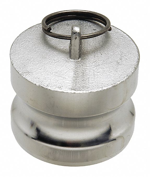 CAM LOCK DP DUST PLUG, MAX 70 ° /250 PSI, 2" THREAD, HOSE SIZE/COUPLING 2 IN, STAINLESS STEEL/NITRILE