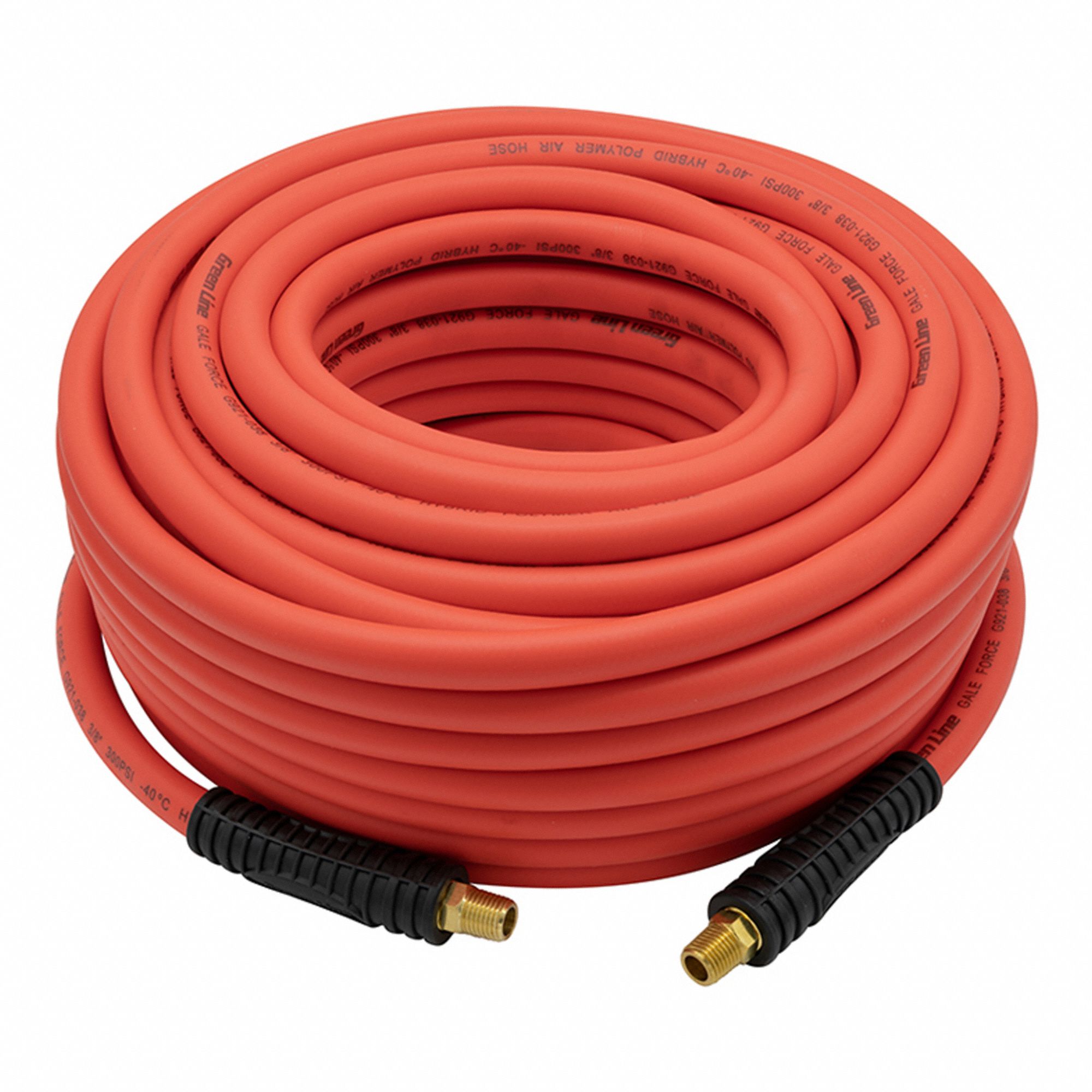 GREEN LINE HOSE & FITTINGS AIR HOSE ASSEMBLY,RED,100 FT L,POLYESTER ...