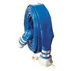 LAYFLAT DISCHARGE HOSE W CAMLOCK, BLUE, 2 IN X 50 FT, PVC