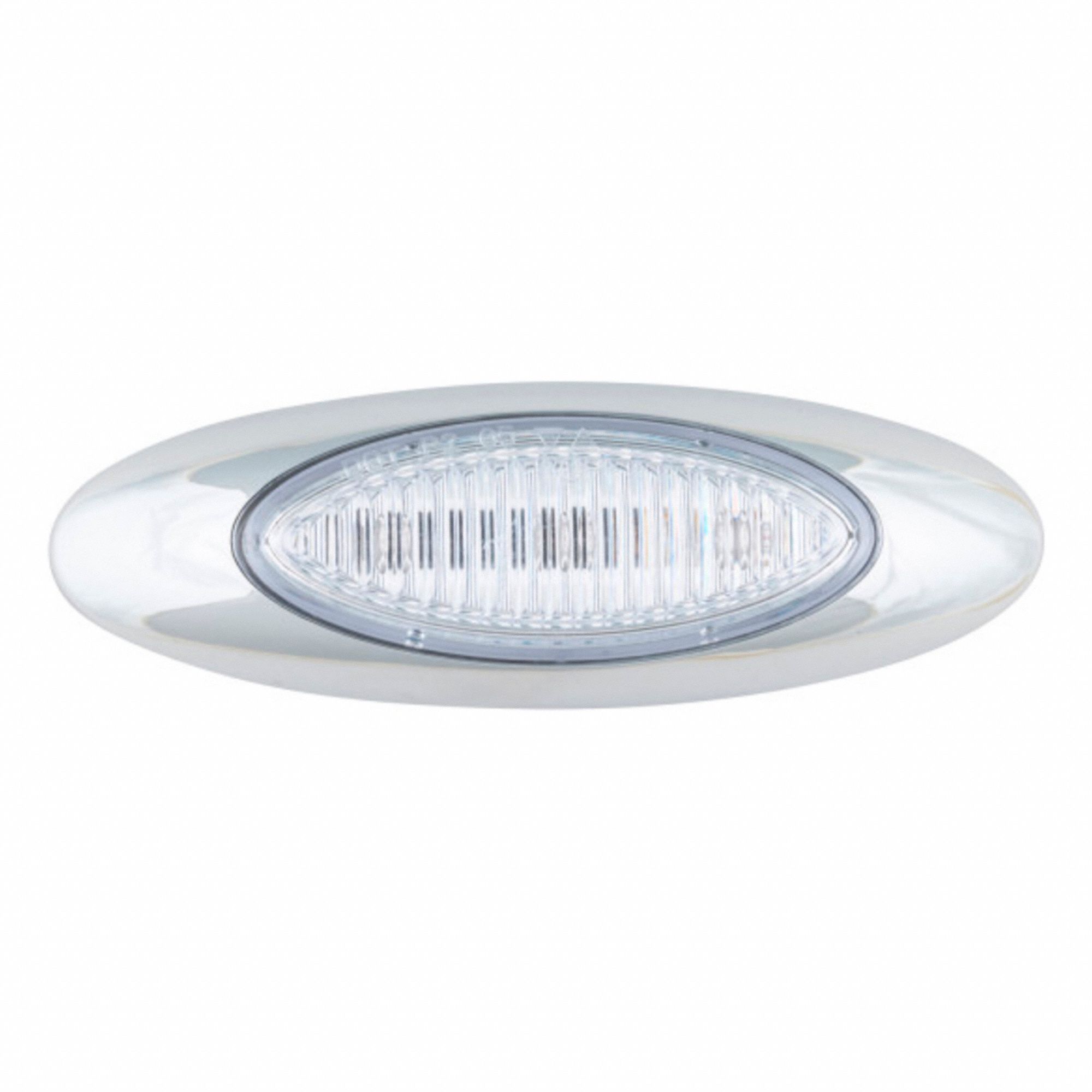 CLEARANCE MARKER,CLEAR,OVAL,LED
