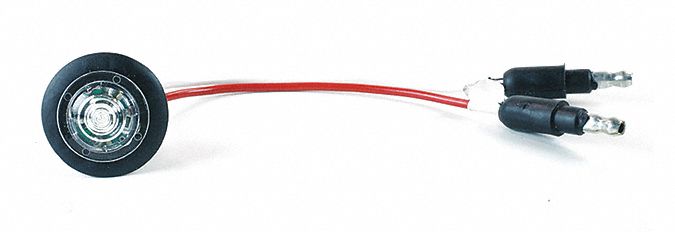 CLEARANCE MARKER,CLEAR,ROUND,LED