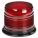 BEACON LAMP, 12/24V, POLYCARBONATE, RED, SHORT DOME, BLUNT CUT, 0.5 A, 2, SAE J845, 6 25/64 IN L X 4 7/8 IN H
