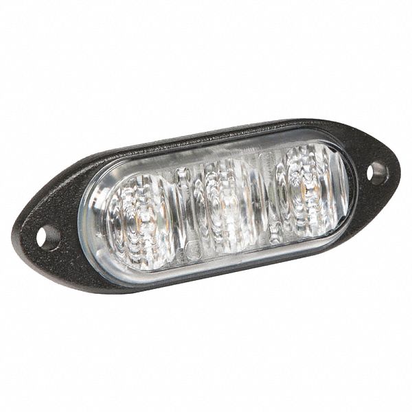 DIRECTIONAL WARNING LAMP, AL, AMBER, SURFACE MOUNT, RECTANGULAR, BLUNT CUT, 0.3 A, VARIABLE FLASHES, 3 5/64X3/8X1 IN