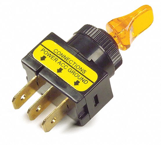 TOGGLE,D/BILL,20 AMP AMBER