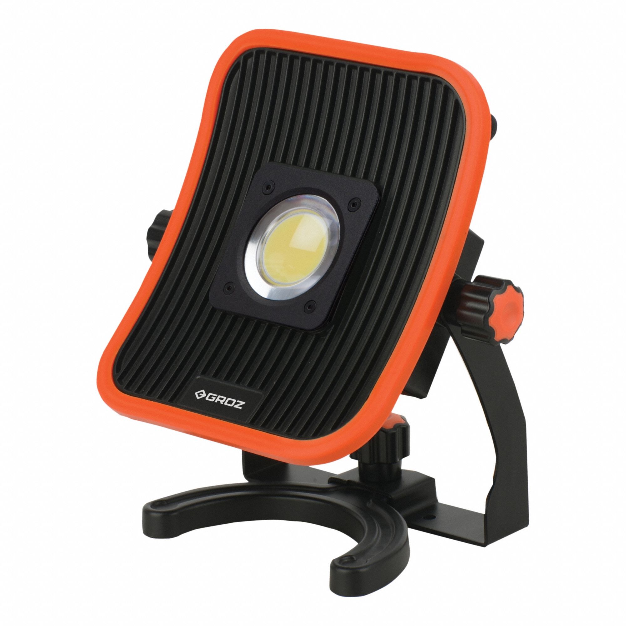 Temporary Job Site Light: 2, 800 lm Max Brightness, LED, 2, 2 Brightness Levels, 1 Lamp Heads
