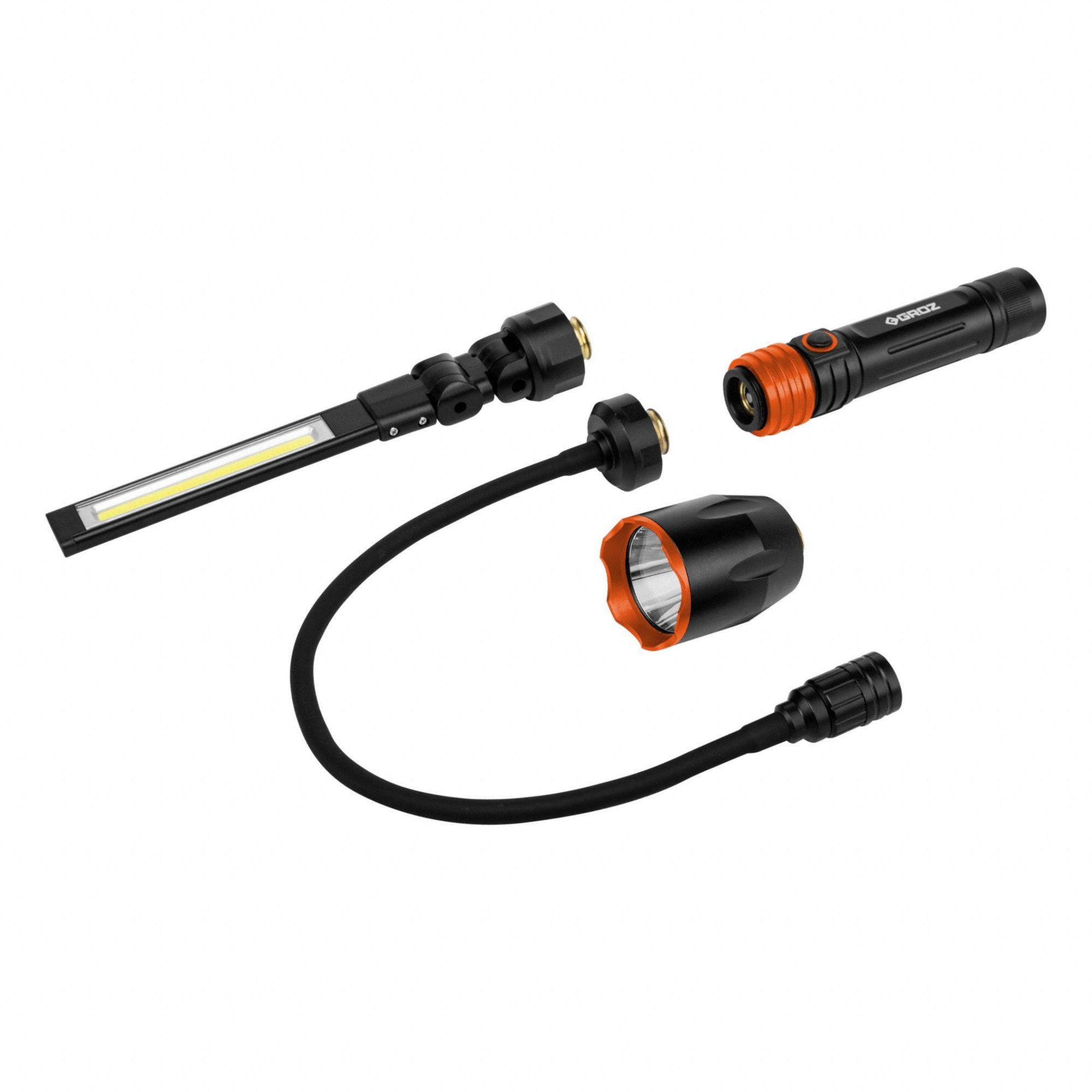 Rechargeable Hand Lamp: LED, 700 lm Max Brightness, 12 hr Max Run Time, 9 Brightness Levels