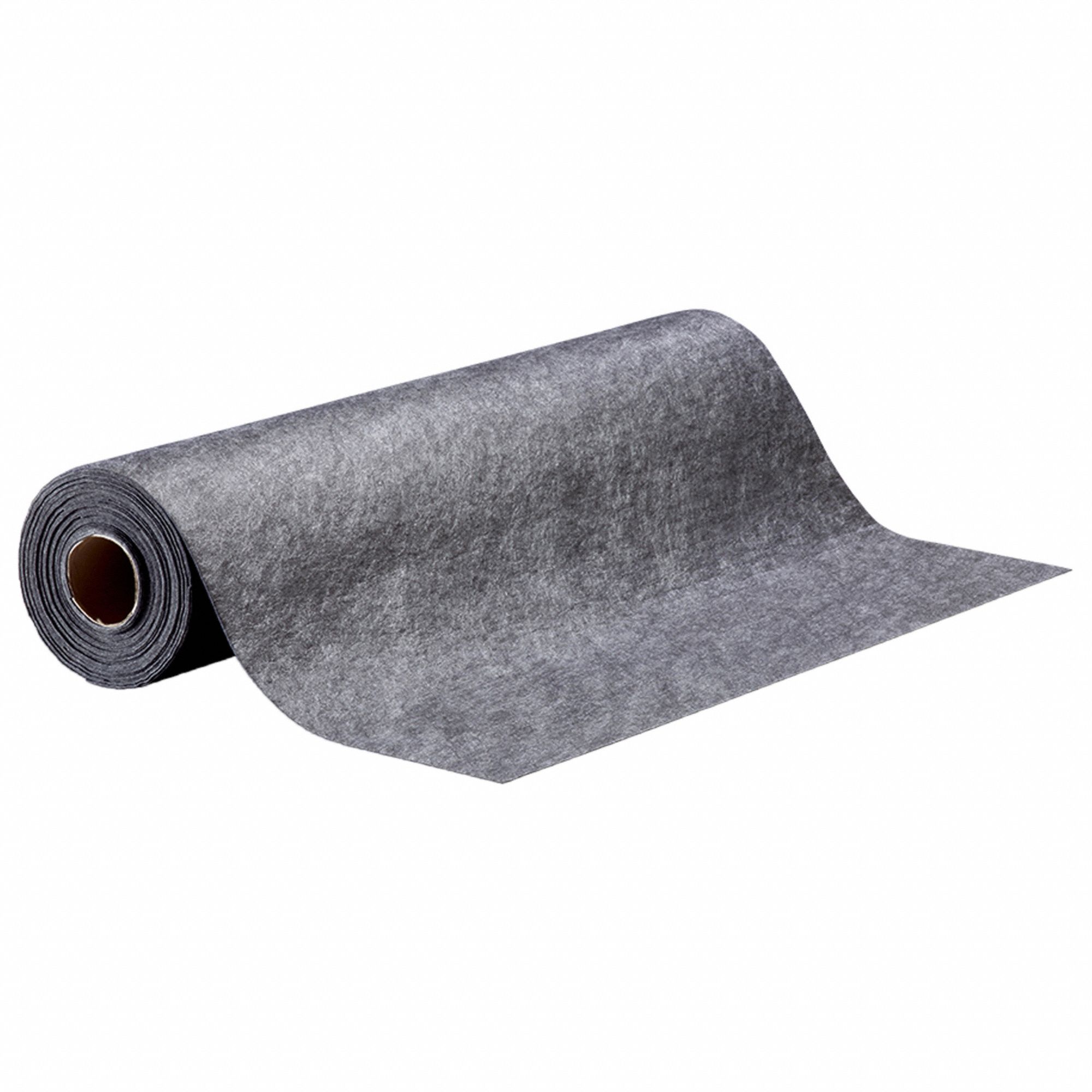 PIG Absorbent Roll Smooth, 3 ft x 3 ft, 1/8 in Thick, Grease/Oils