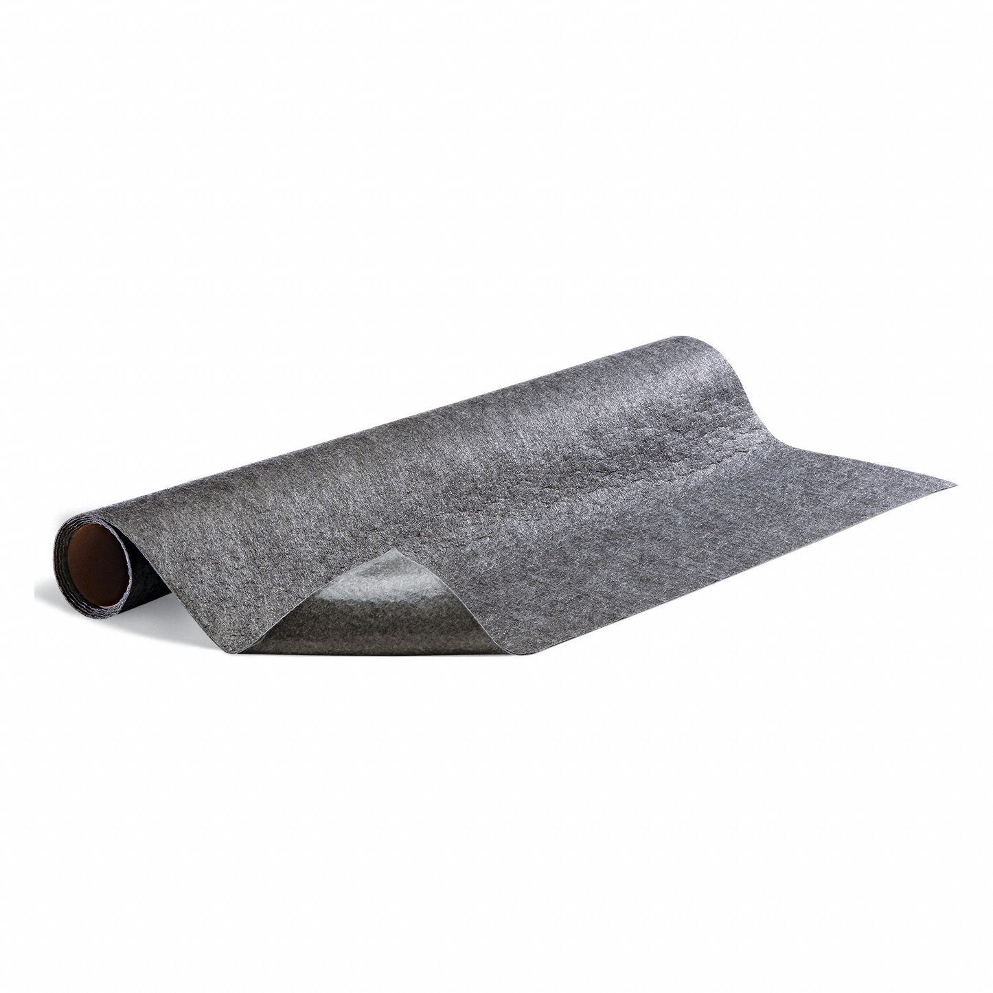 Entrance Mat: Smooth, 3 ft x 5 ft, 1/8 in Thick, Grease/Oils/Water, Polypropylene, Gray