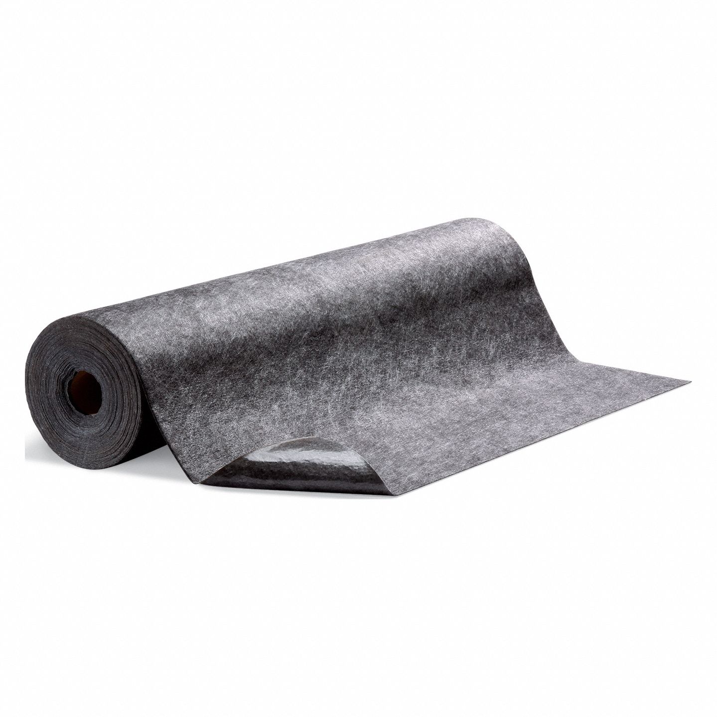 Entrance Runner: Smooth, 4 ft x 100 ft, 1/8 in Thick, Grease/Oils/Water, Polypropylene, Gray
