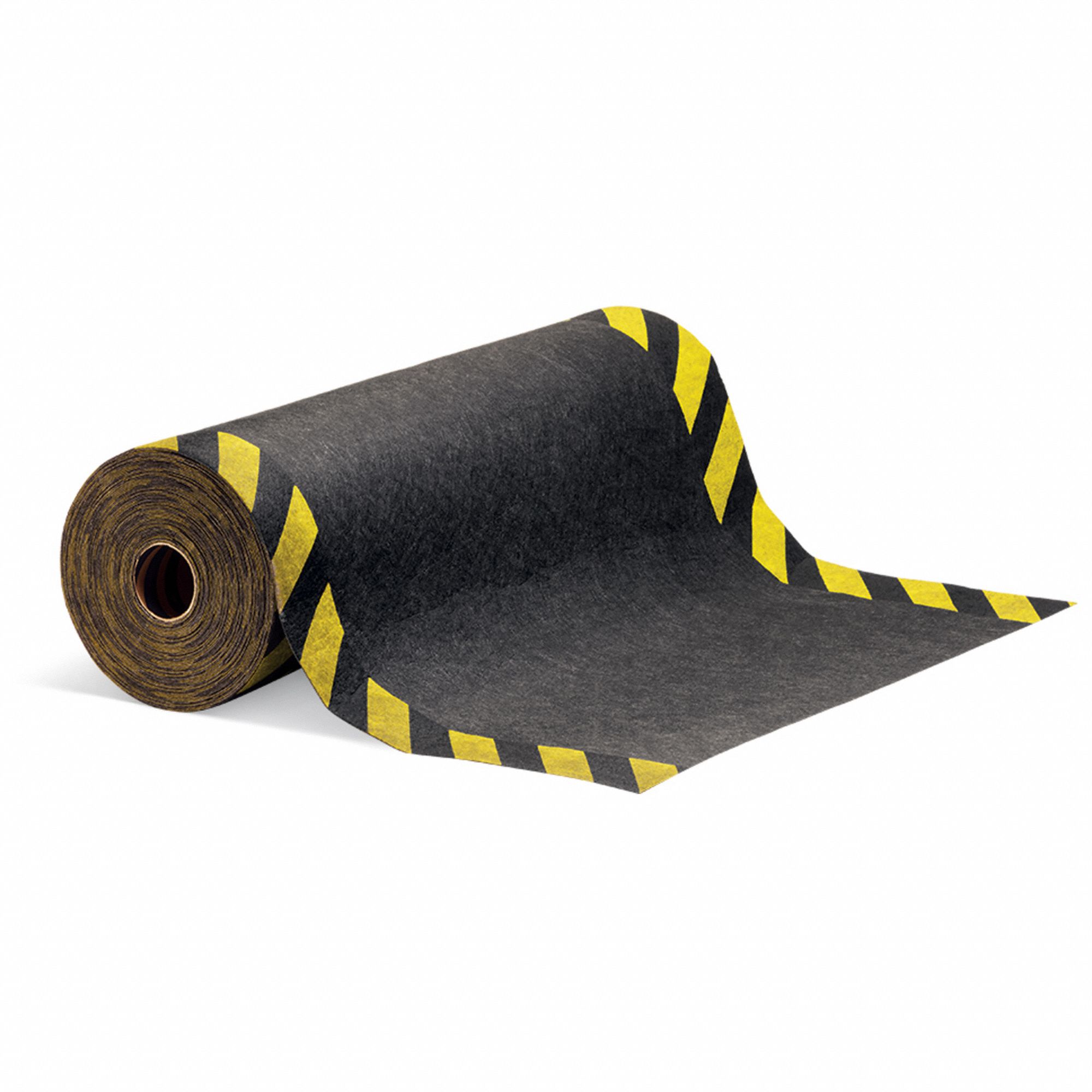 HI-VIS SAFETY FLOOR RUNNER, OIL-RESIST, BLACK/YELLOW, 100 FT X 36 IN, 1/8 IN THICK, PP