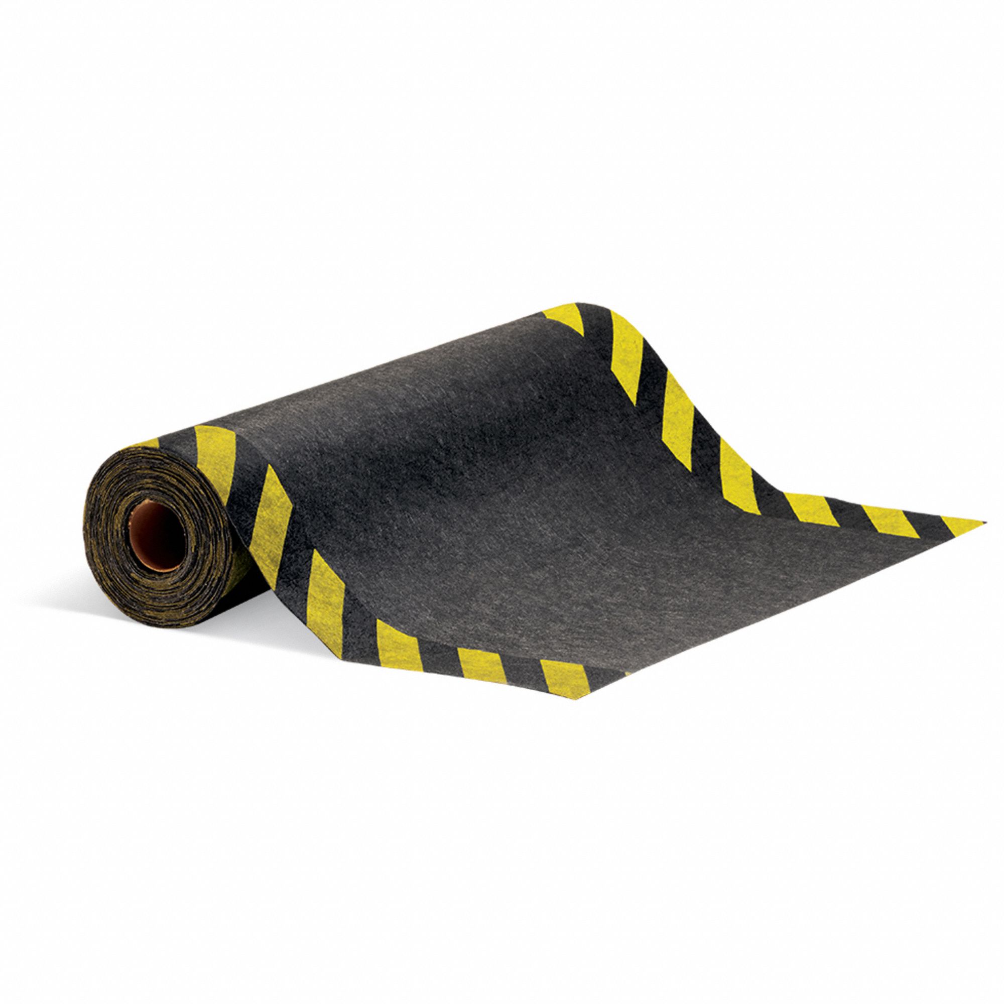 HI-VIS SAFETY FLOOR RUNNER, OIL-RESIST, BLACK/YELLOW, 50 FT X 36 IN, 1/8 IN THICK, PP