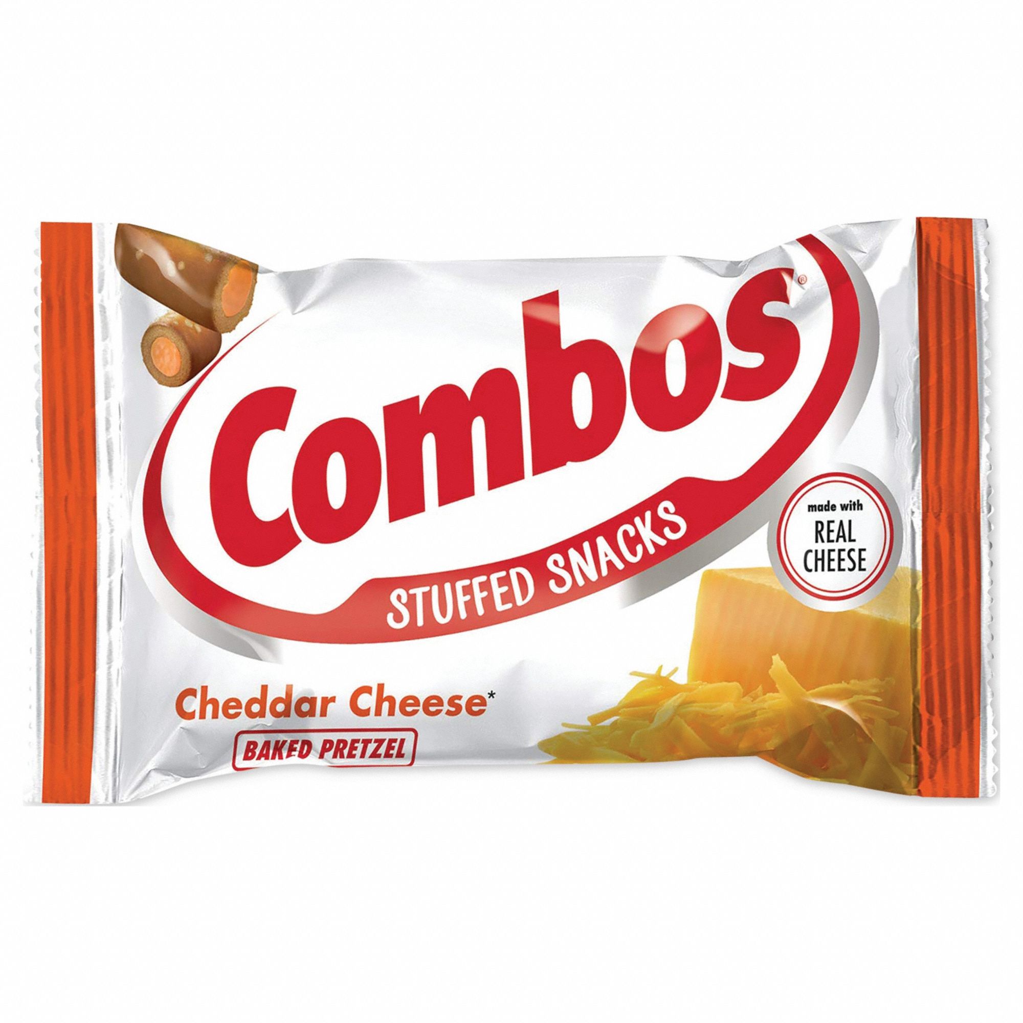 COMBOS, Cheddar Cheese Pretzel, 1.8 oz Item Size, Crackers 807CY0
