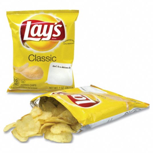 LAY'S, Classic, 1 oz Item Size, Potato Chips 807D1732621 Grainger