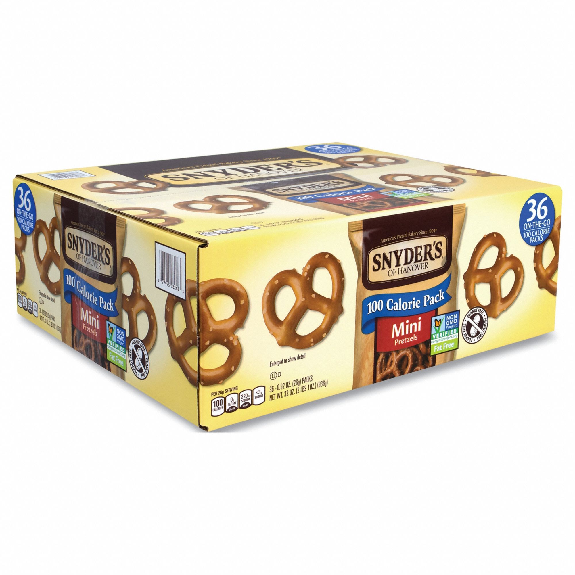 SNYDER'S, Mini, 0.92 oz Item Size, Pretzels 807D1926812 Grainger