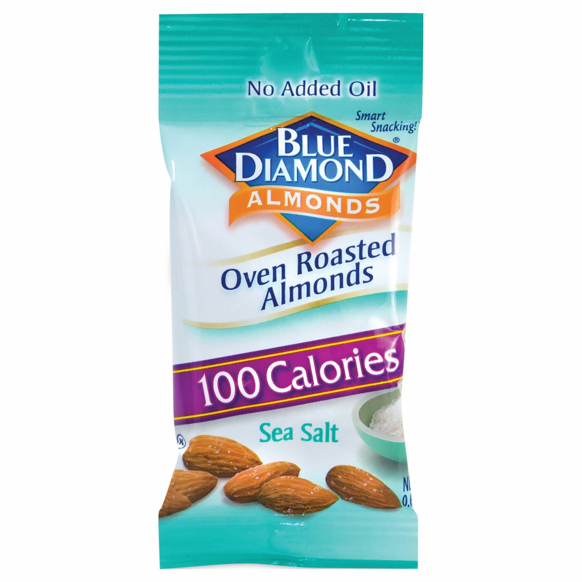 Nuts: Oven Roasted Sea Salt Almonds, 0.6 oz Item Size, 42 Items Per Pack