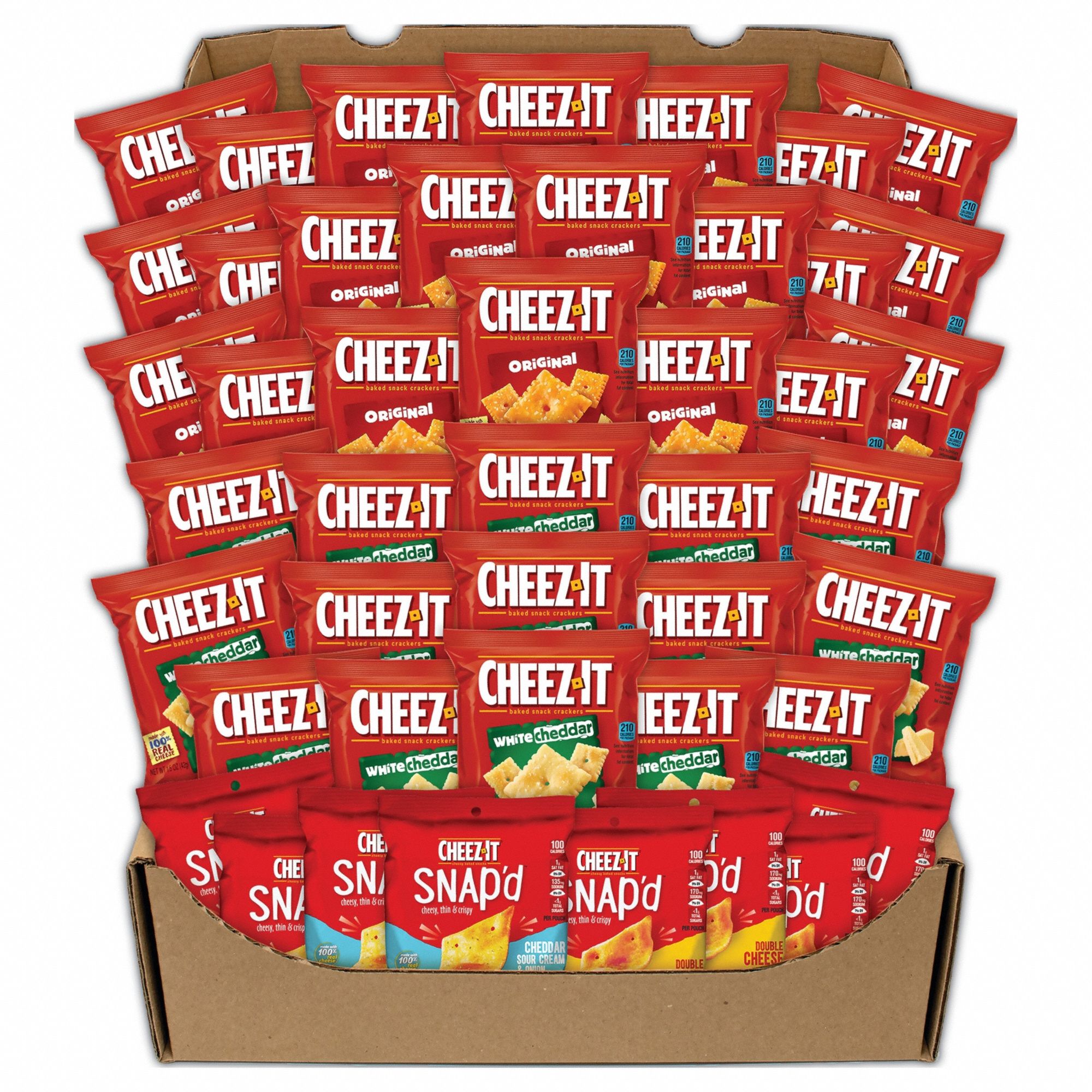 CHEEZIT, Cheddar Sour Cream & Onion Snap'd®/Double Cheese Snap'd