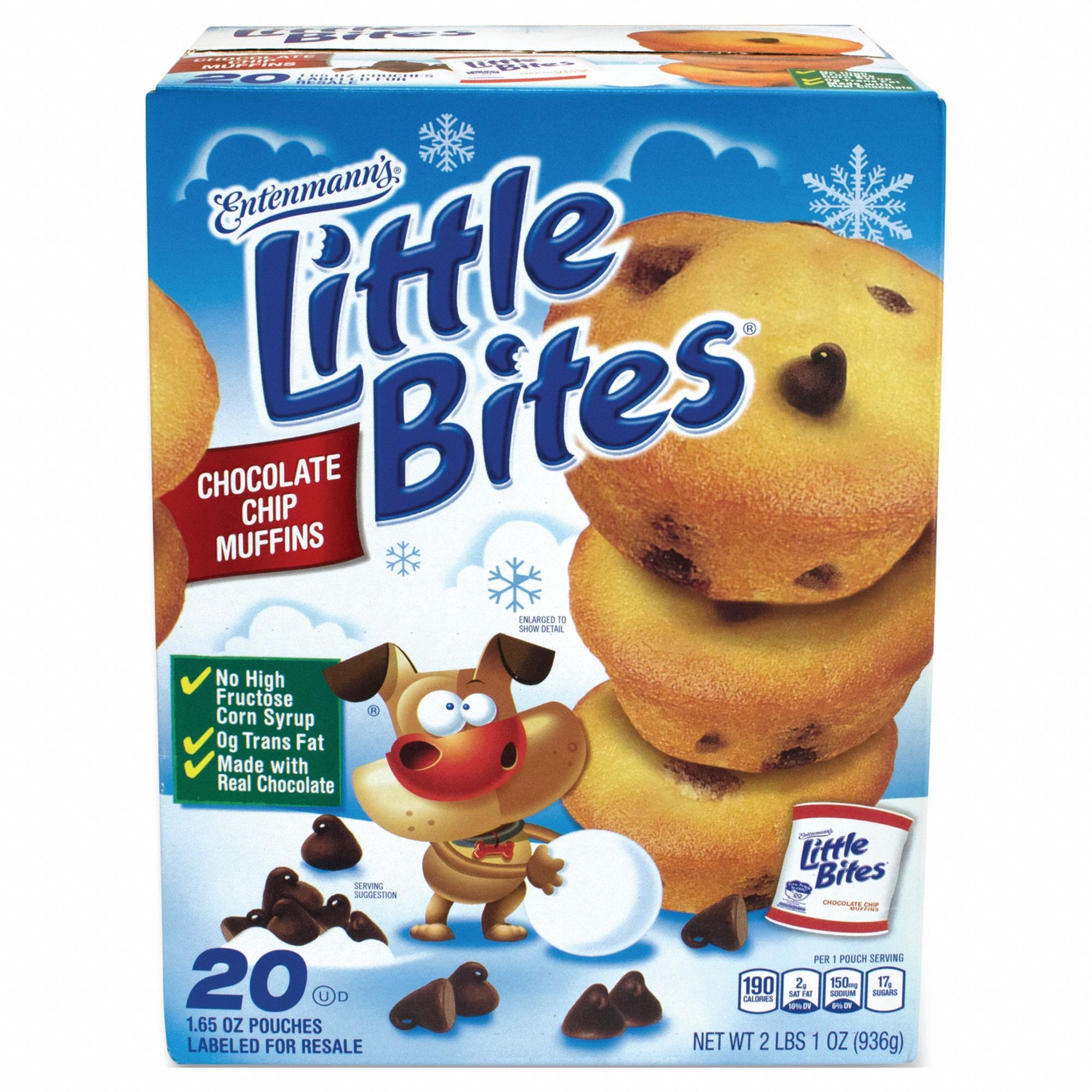 ENTENMANN'S LITTLE BITES, Chocolate Chip, 1.65 oz Item Size, Pastries