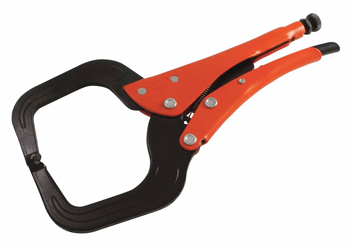 LOCKING C-CLAMP, FORGED STEEL, 2 PIECE SET, 6 IN