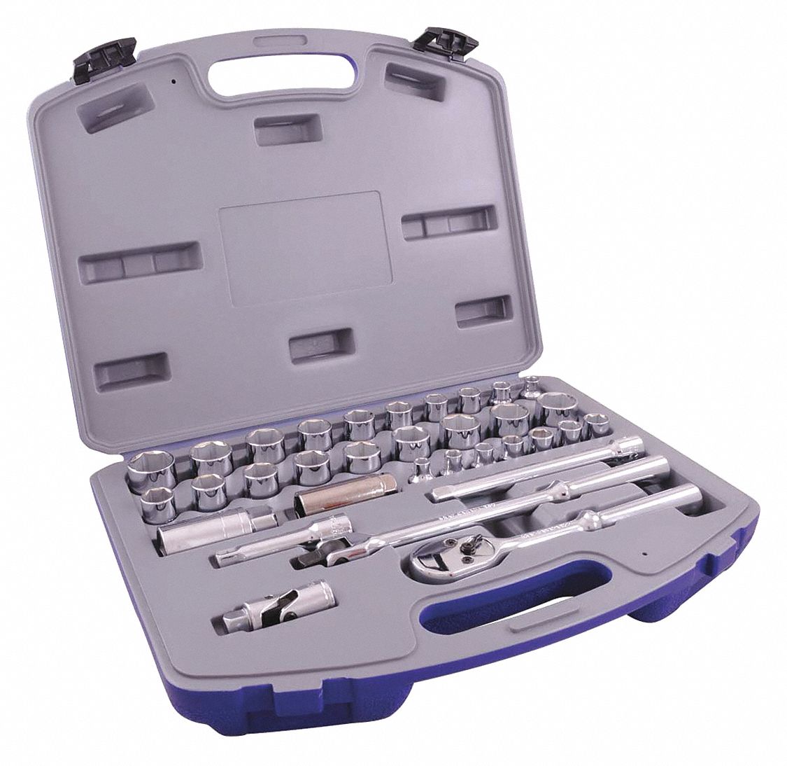 SOCKET SET SAE/MET 3/8IN