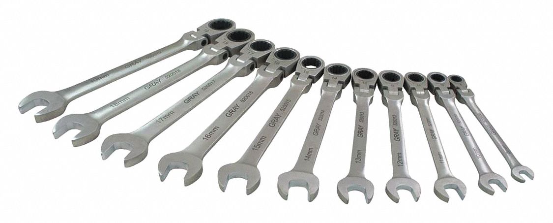 SET WRENCH 11PC COMB MULTIGR FLX HD