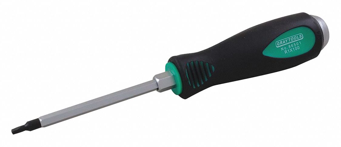 SCREWDRIVER, COMFORT GRIP, HANDLE, #2 TIP, 8 IN L X ¼ IN DIA