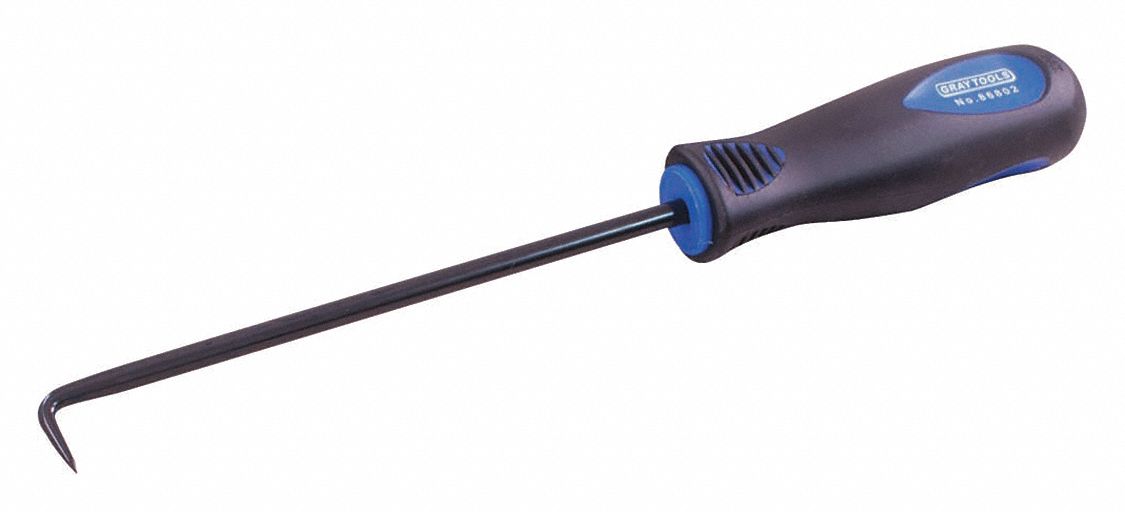 CIRCULAR HOOK PICK TOOL, BLACK OXIDE FINISH, 10 IN L