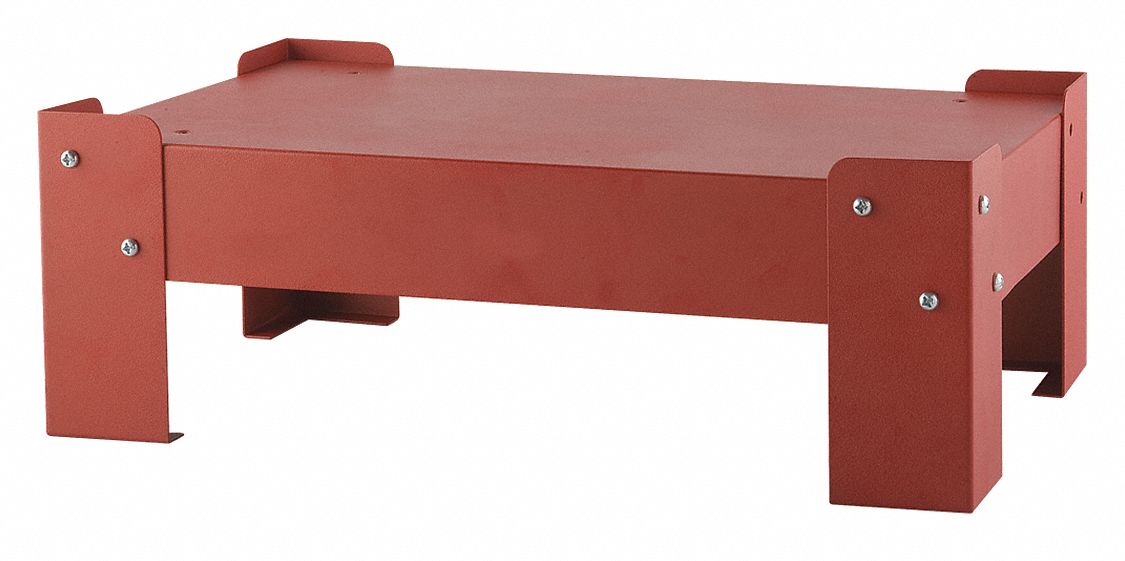 BASE FOR COMPARTMENT RACK, RED, 21 X 13 1/4 X 7 1/4 IN
