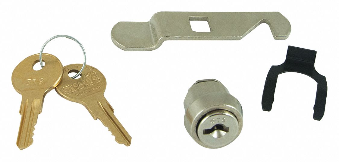 LOCK AND KEY ASSEMBLY. 92117B/92119