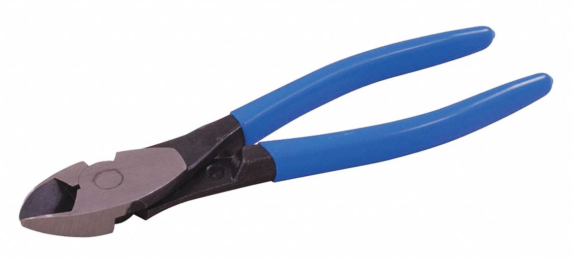 SOLID JOINT PLIERS, SIDE-CUT, 5 3/4 IN L, JAW 3/4 IN L, VINYL/FORGED STEEL