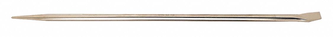 PINCH PRY BAR, SHANK 9/16 IN, 15 X 11/16 IN, NICKEL/FORGED STEEL