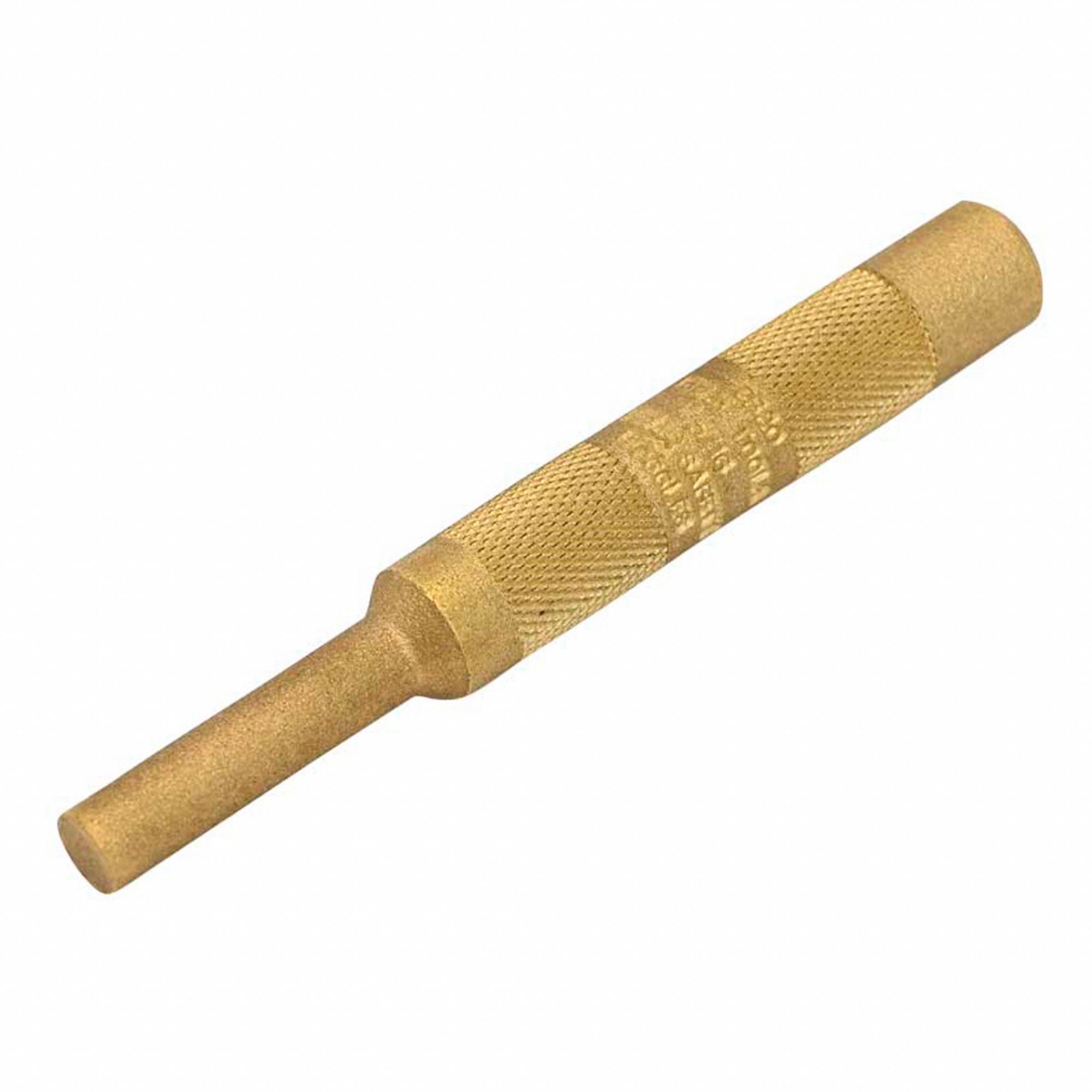 BRASS PIN PUNCH,5/16 IN DIA X 4 in L