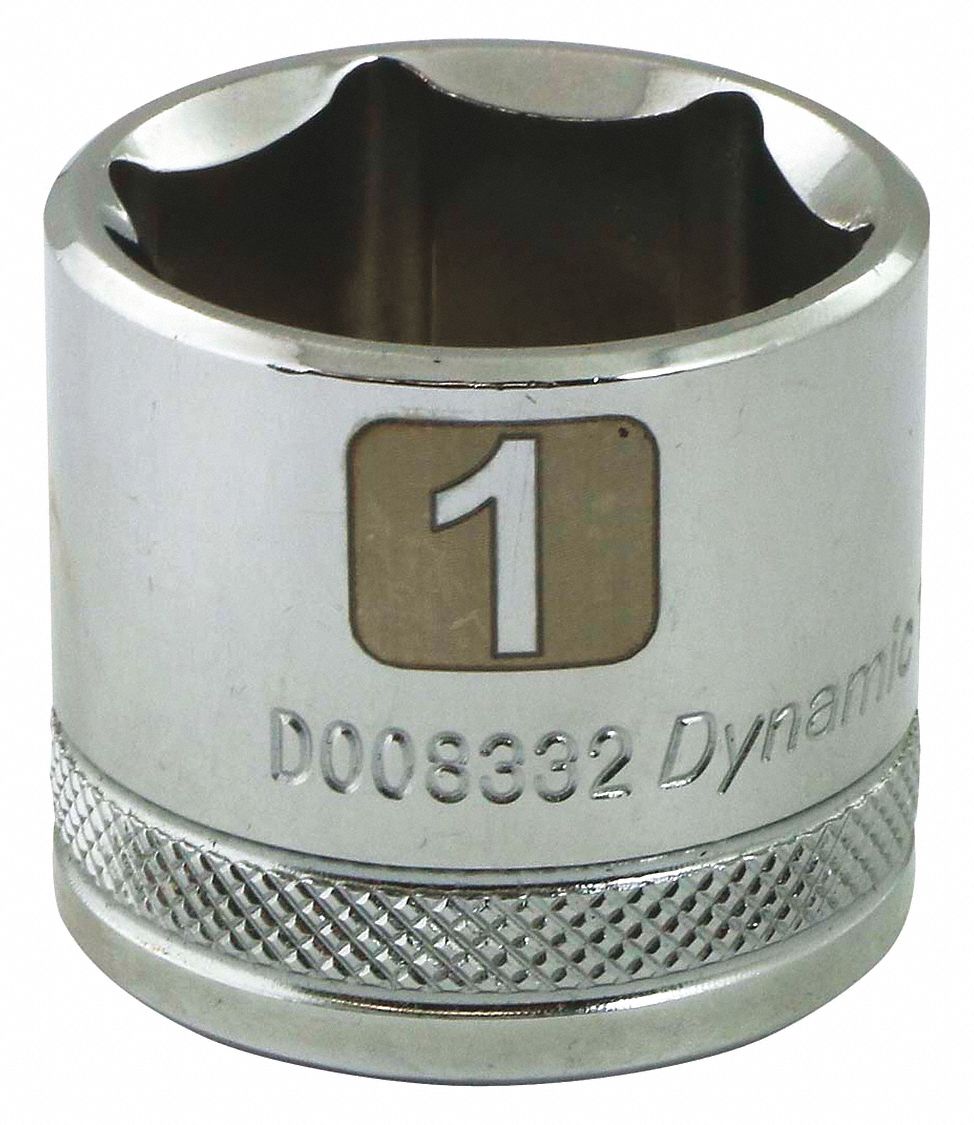 SOCKET 3/8D 6PT 1 CHR