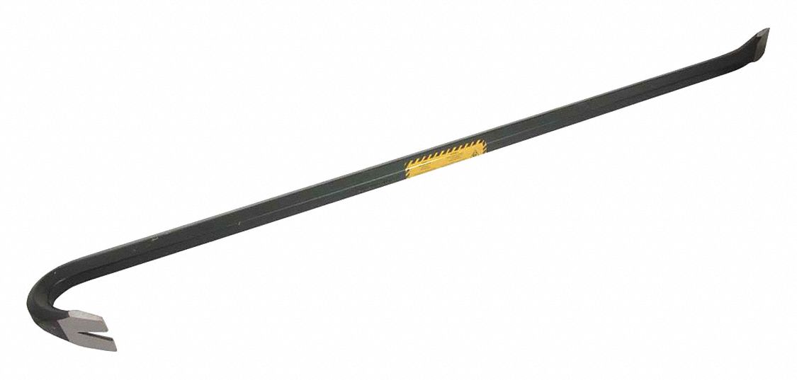 WRECKING BAR, BLACK, 30 X 1 2/5 IN, PHOSPHATE/STEEL