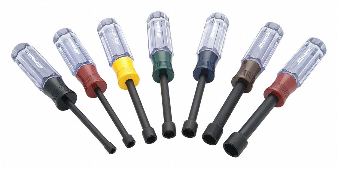 DRIVER SET, ACETATE HANDLE, 7 PIECE SET, METRIC