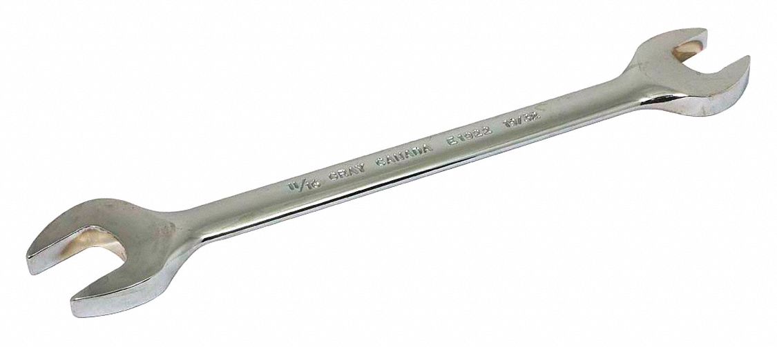 WRENCH OPEN END 19/32X11/16 CHROME