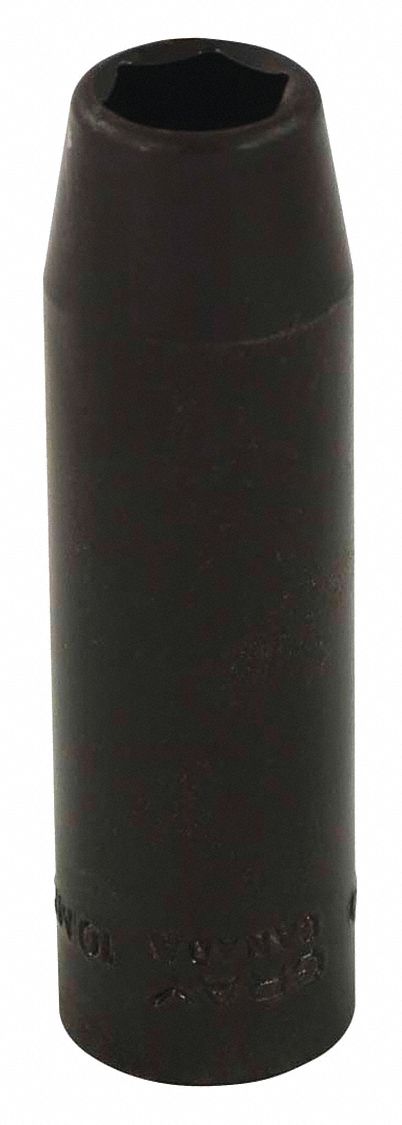 IMPACT SOCKET, 6 POINT, DEEP SOCKET, 10 MM X 3/8 IN DRIVE