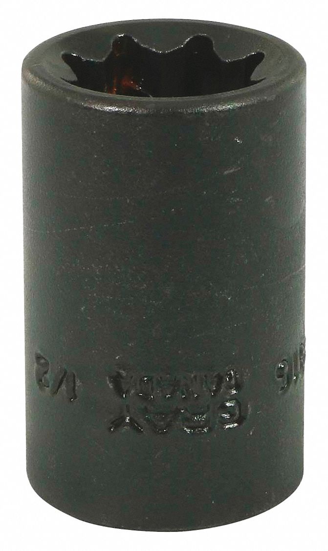 SOCKET 1/2INX1/2IN DR 8PT REG IMP