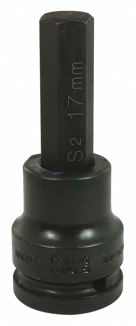 IMPACT SOCKET, 17 MM X 3/4 IN DRIVE