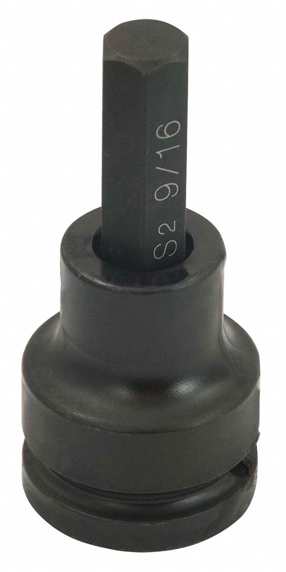 DOUILLE À CHOCS,TÊTE HEXE,DOUILLE DE 9/16 X 3/4 PO