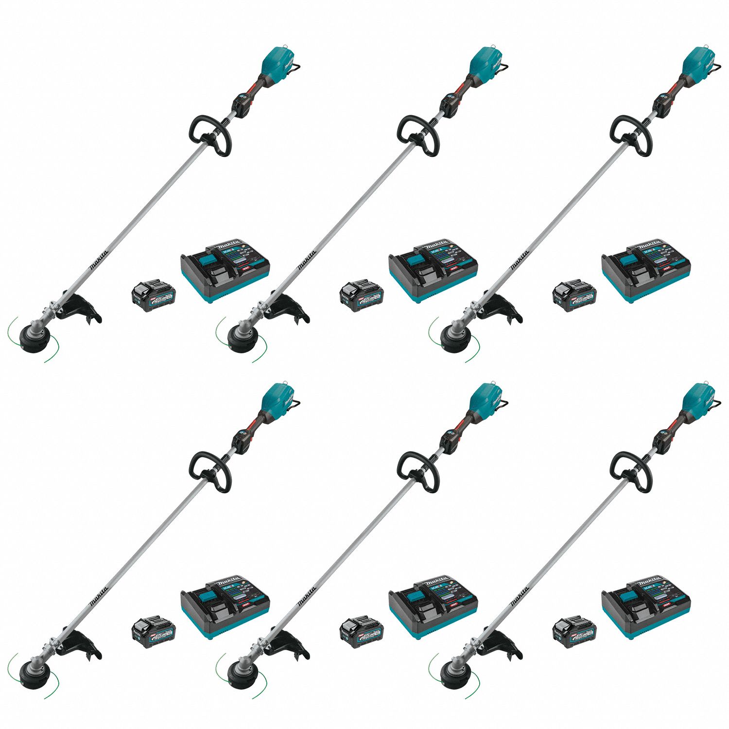MAKITA, 40 V Volt, 6 Tools, XGT BL 17" STRING TRIMMER KIT,40V 386YY7
