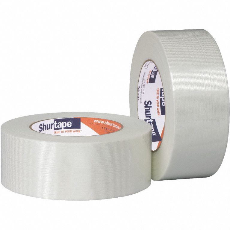 Strapping Tape: 6.3 mil Tape Thick, 1 in x 180 ft, Clear, 36 PK