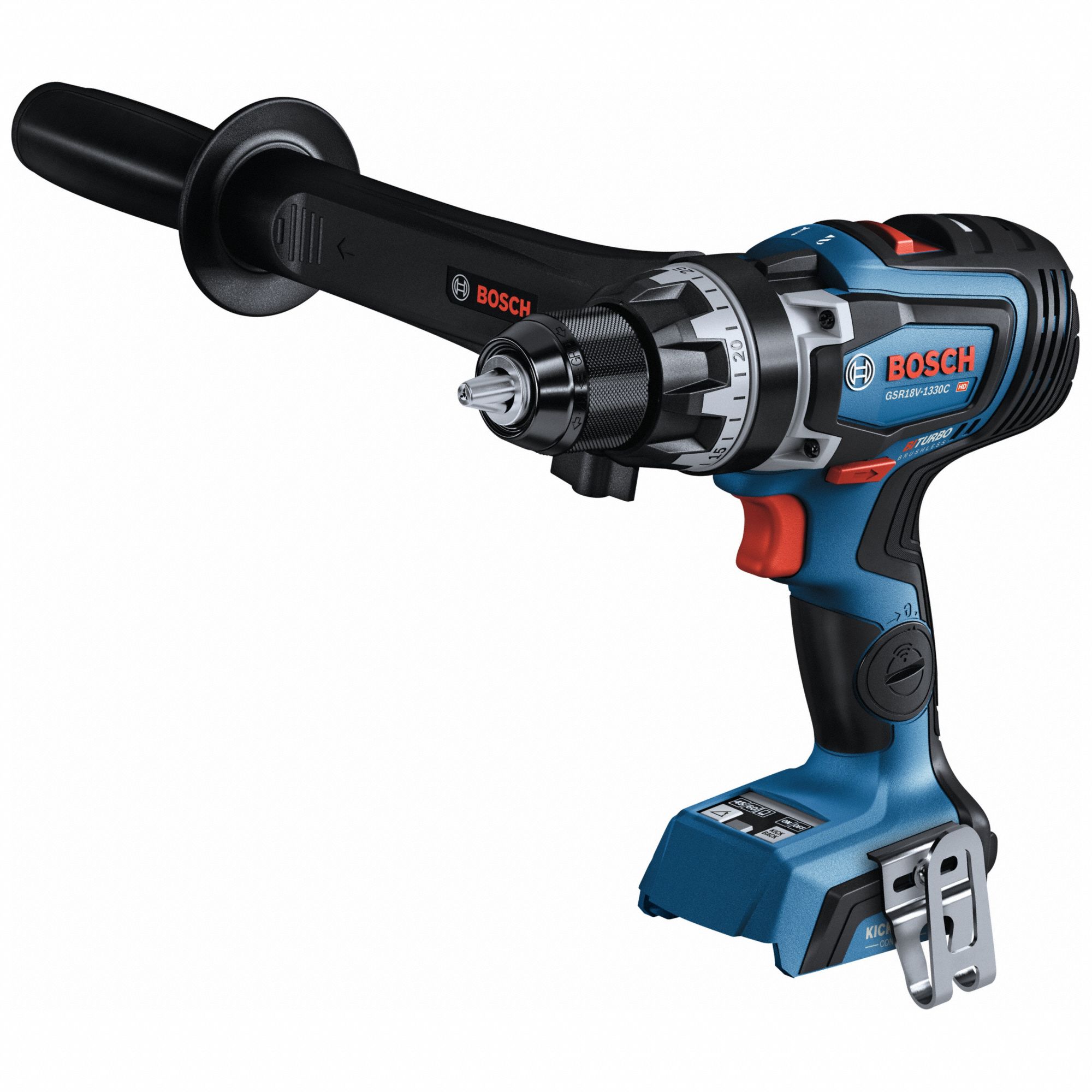 Drill: 1/2 in Chuck, 2, 200 RPM Max., Brushless, Tool Only, 18 V DC Volt, Tool Only, Tool Only