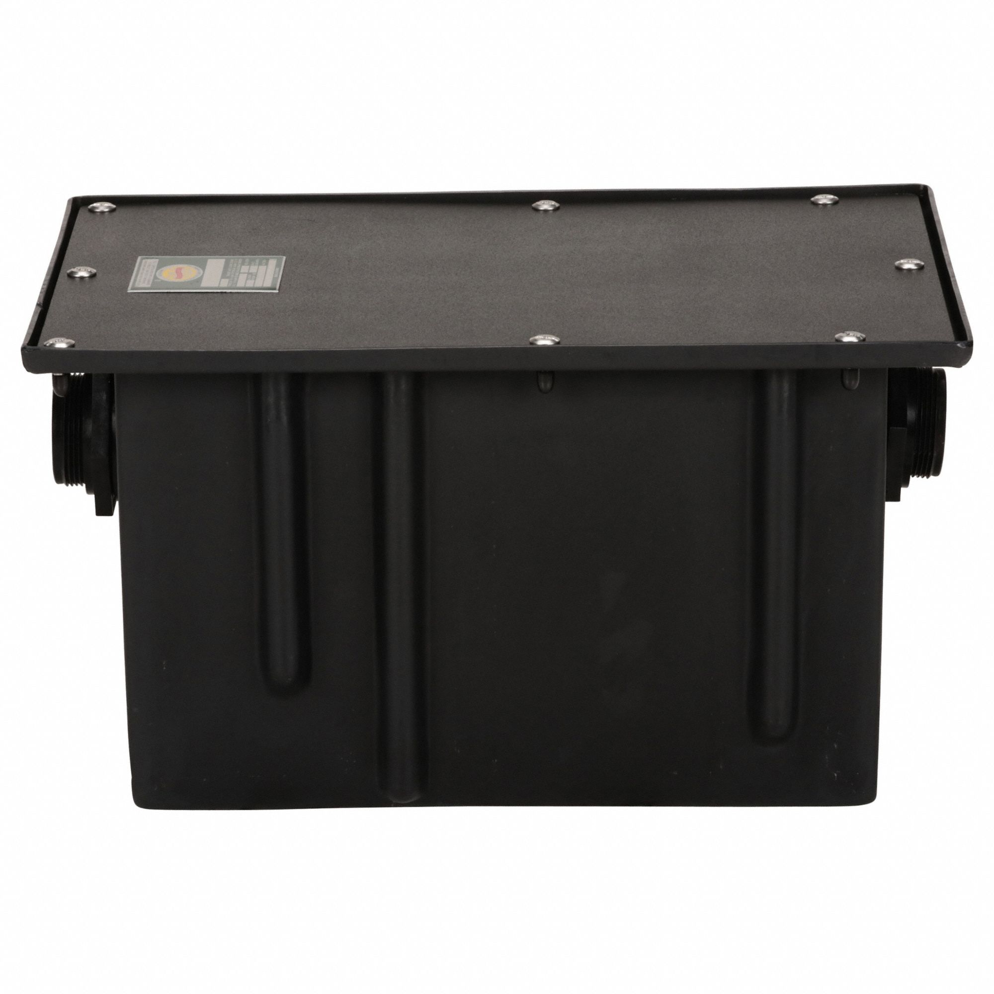 Grease Interceptor: 20 lb Capacity, 10 gpm Flow Rate, 14 1/2 in Overall Wd, 23 in Overall Lg