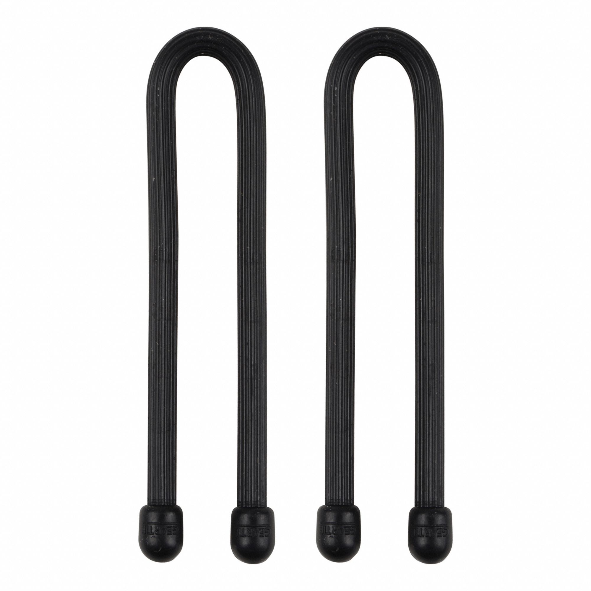 Gear Tie: Black, 6 in Lg, 2 PK