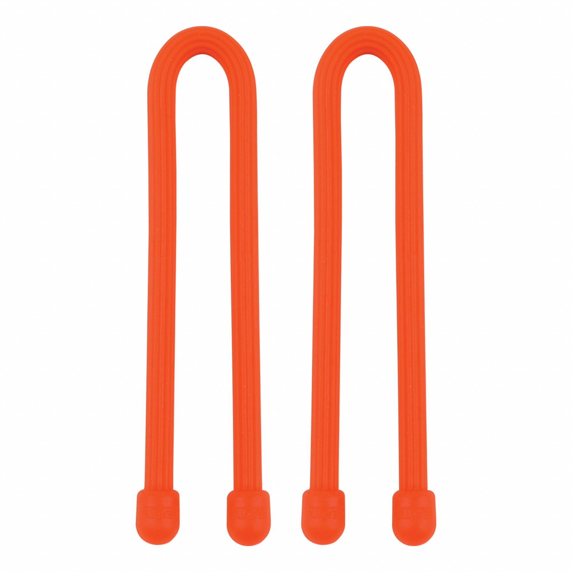 Gear Tie: Orange, 6 in Lg, 2 PK