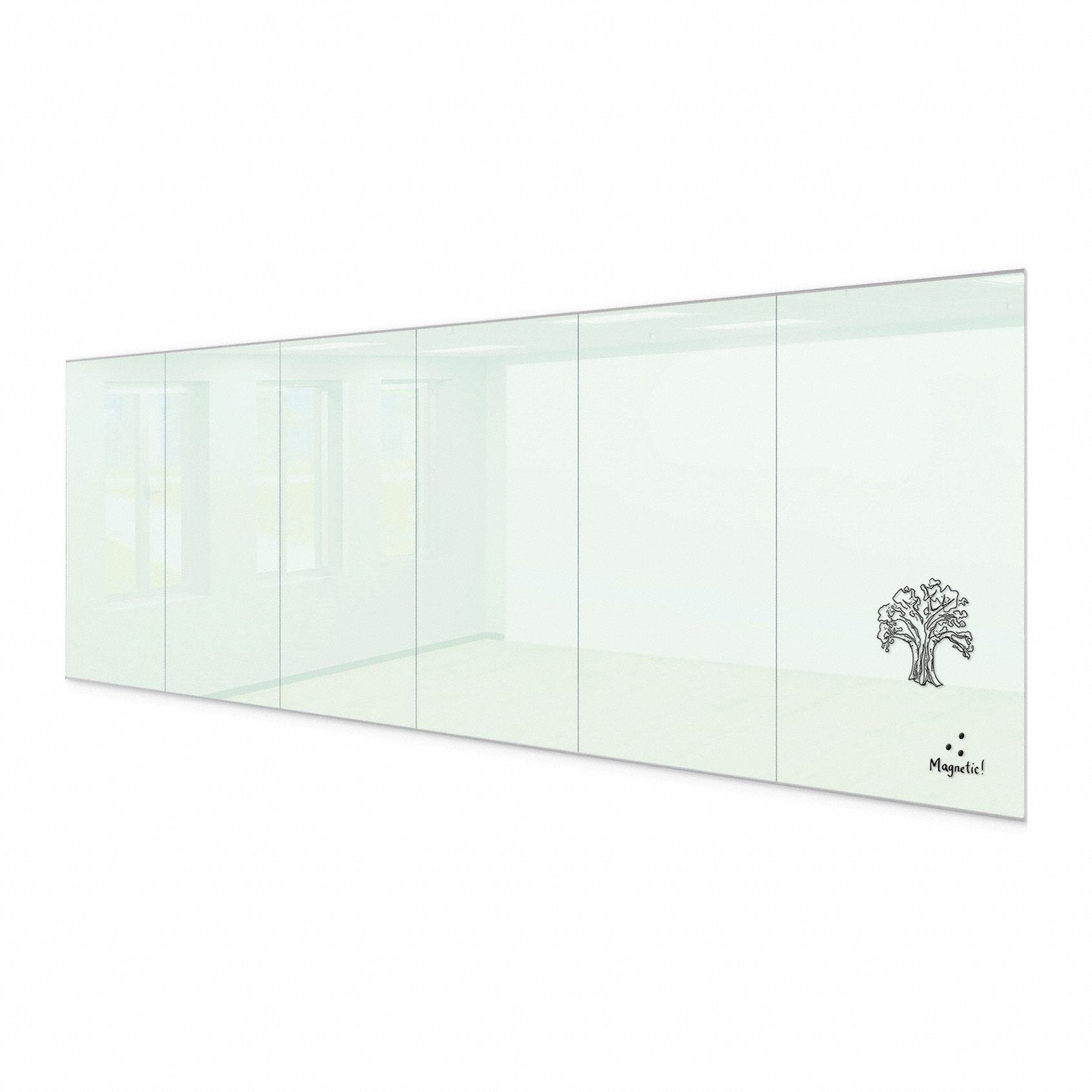 Dry Erase Board, Magnetic, Wall Mnt, White